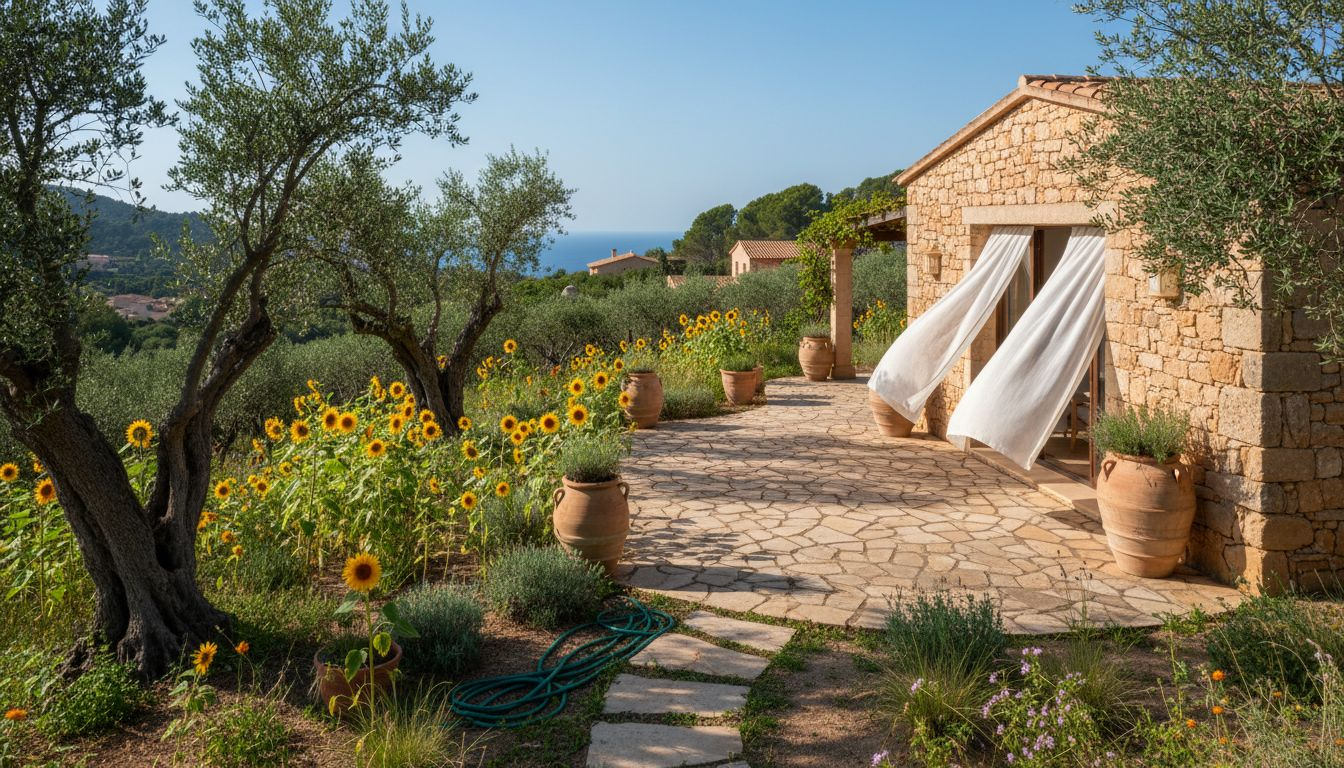 American retirees reviewing Mallorca villa listing