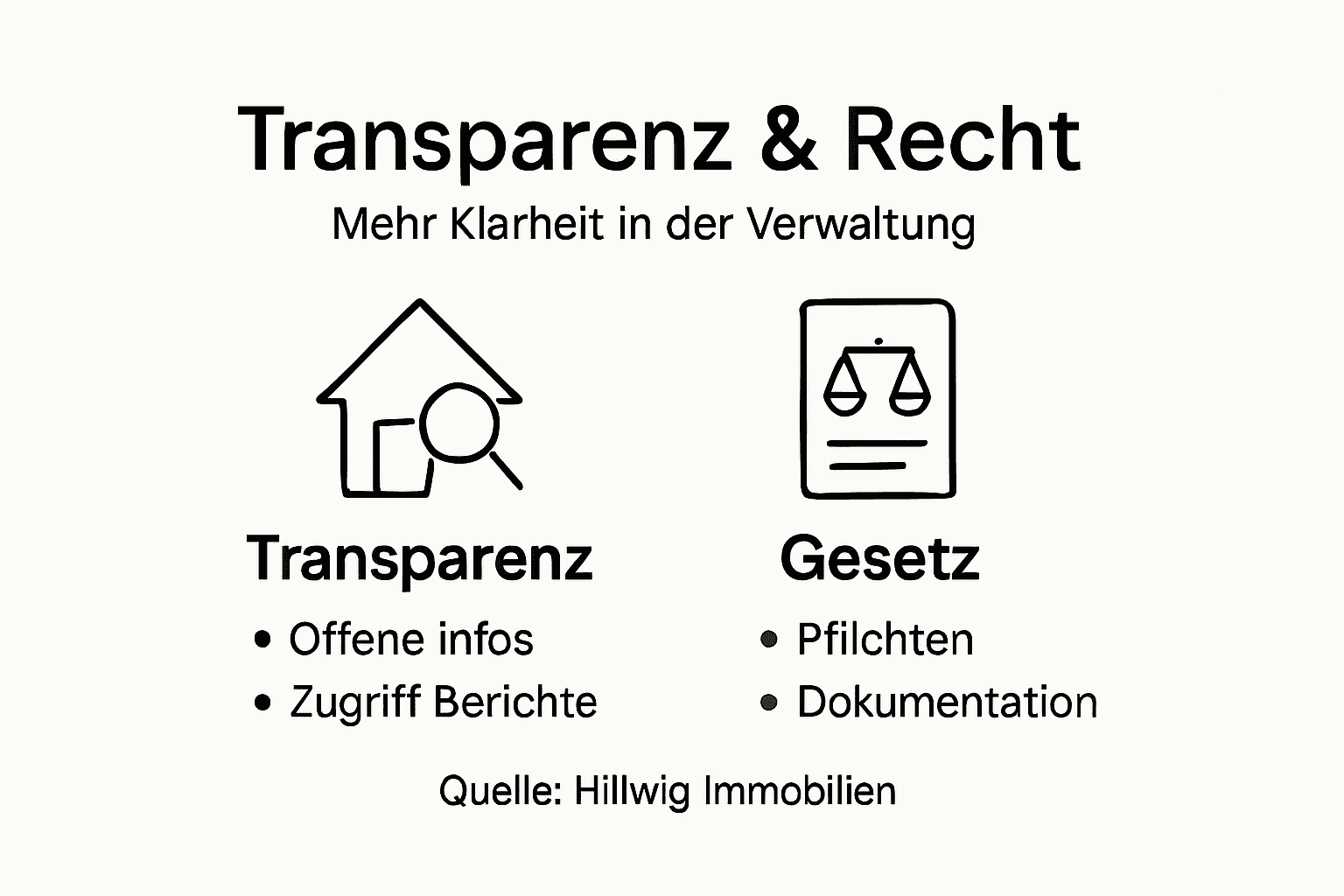 Übersicht zu Transparenz und gesetzlichen Vorgaben