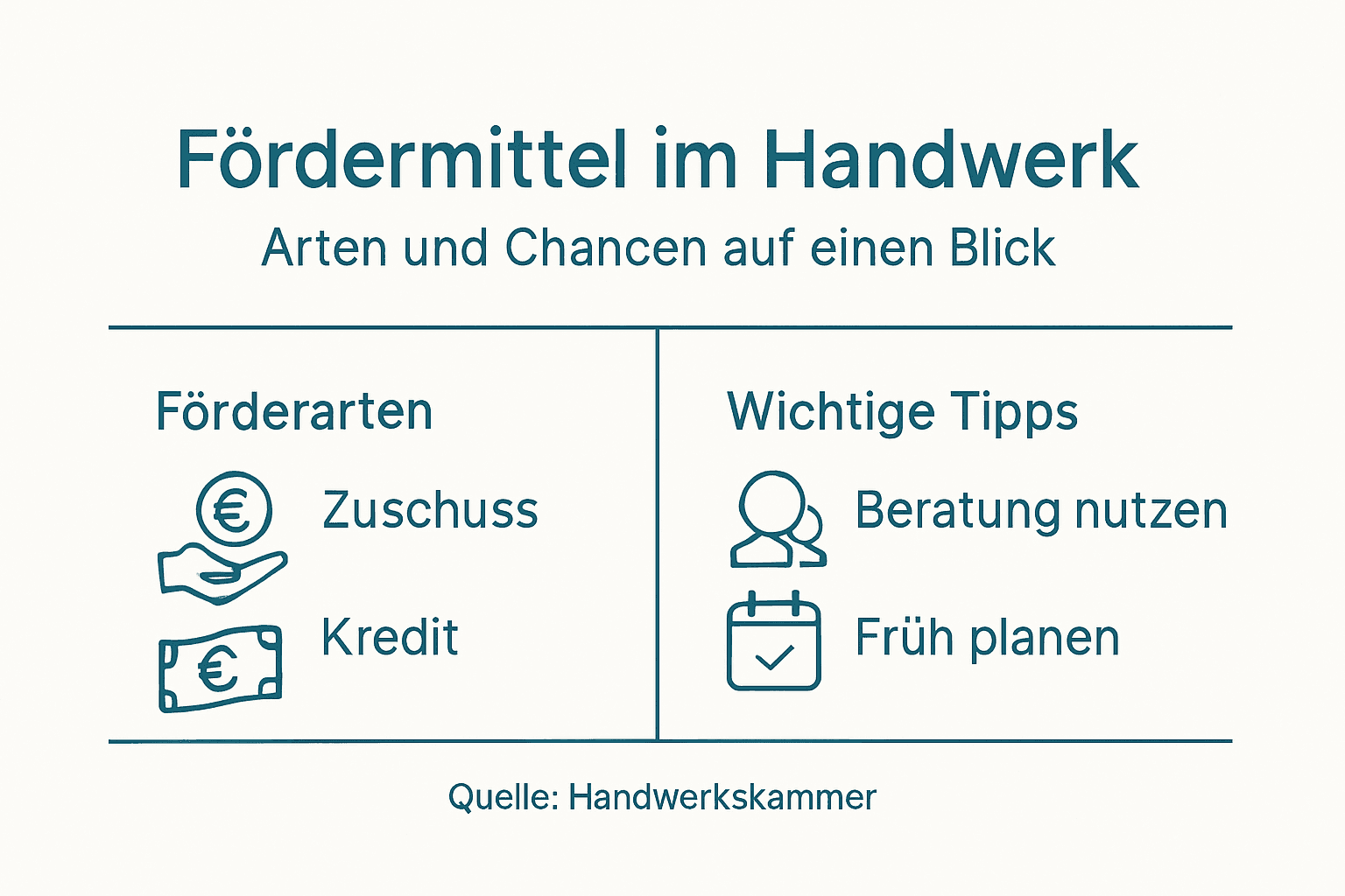 Übersicht: Fördermöglichkeiten und praktische Tipps für Handwerksbetriebe