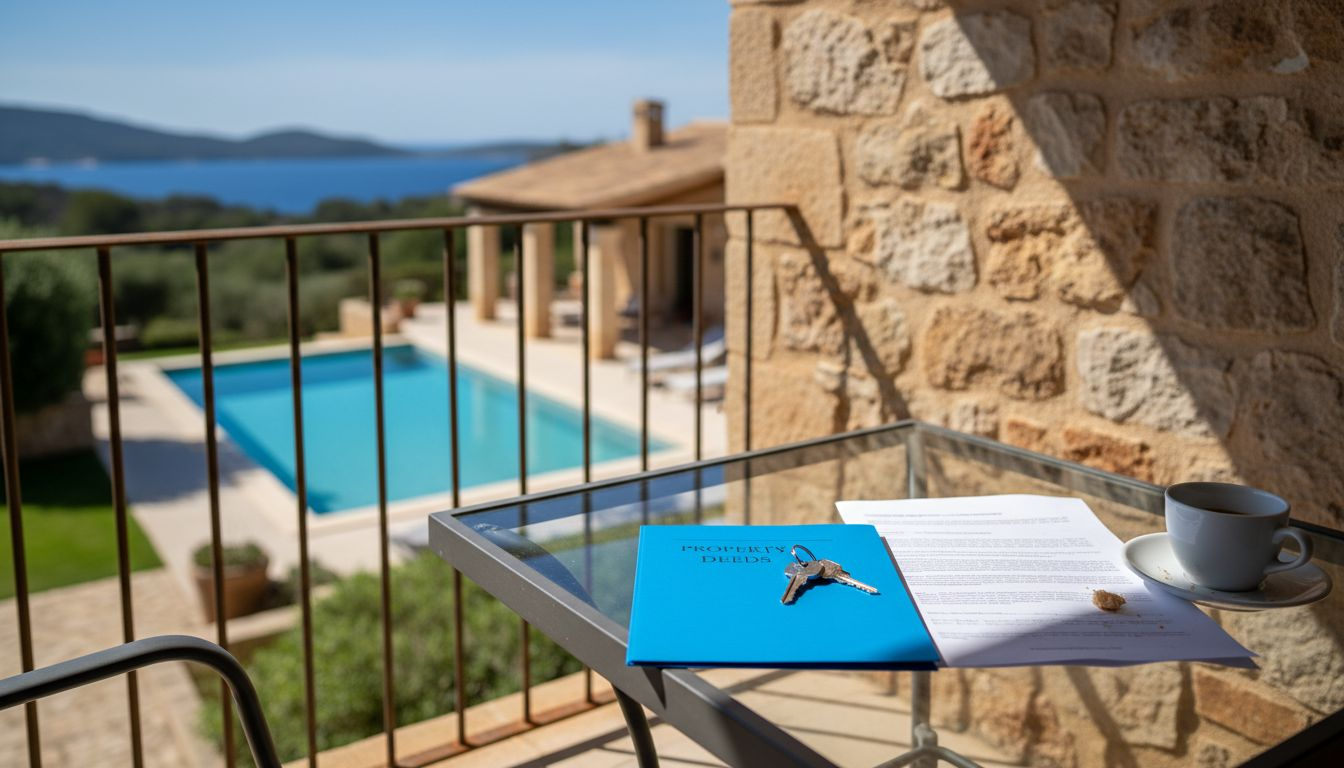 Real estate agent meeting clients Mallorca