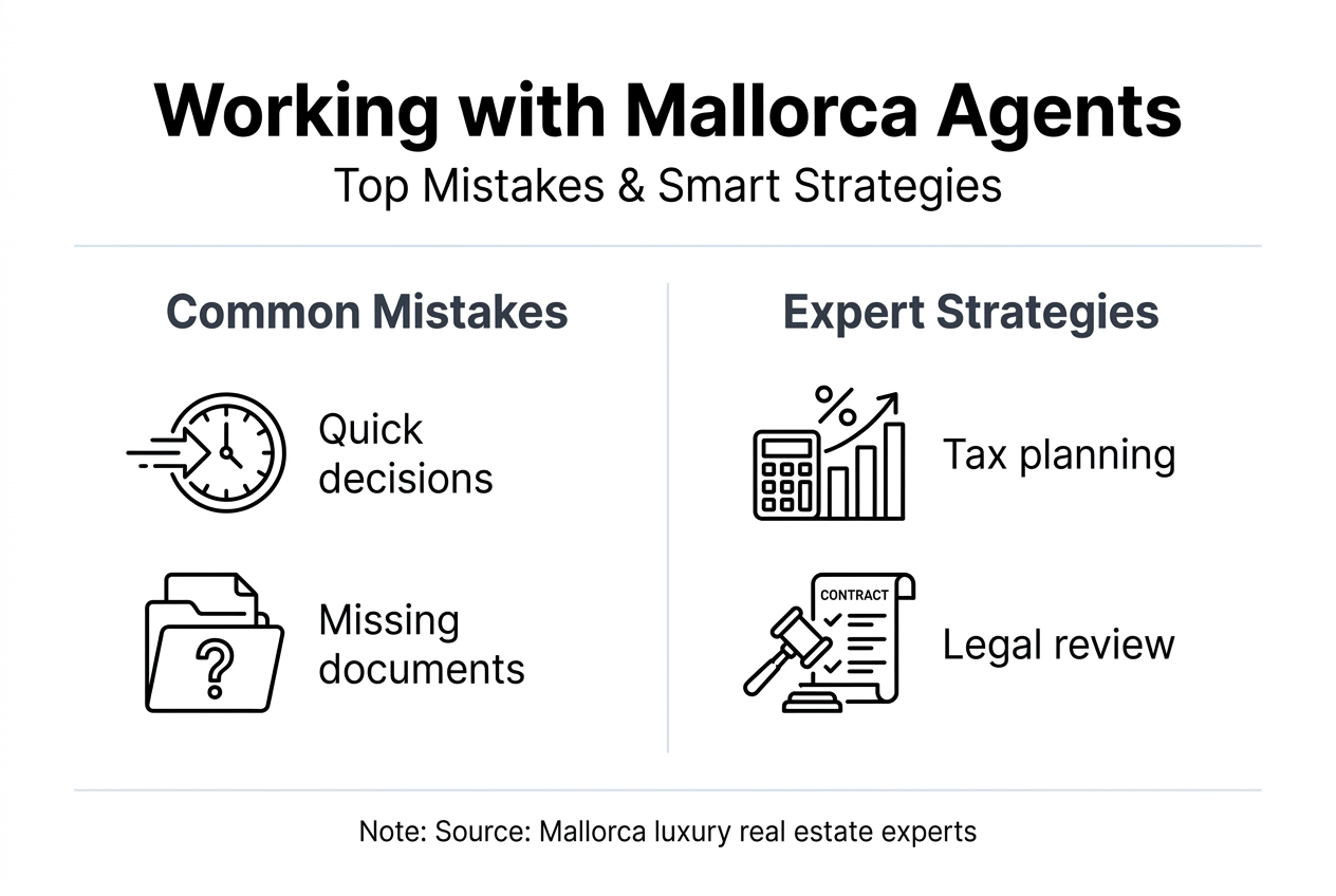 Infographic showing mistakes and strategies for buyers