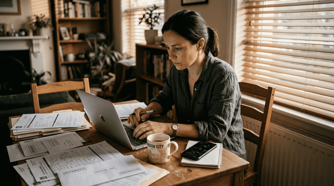 Woman applying for Mallorca residency permit