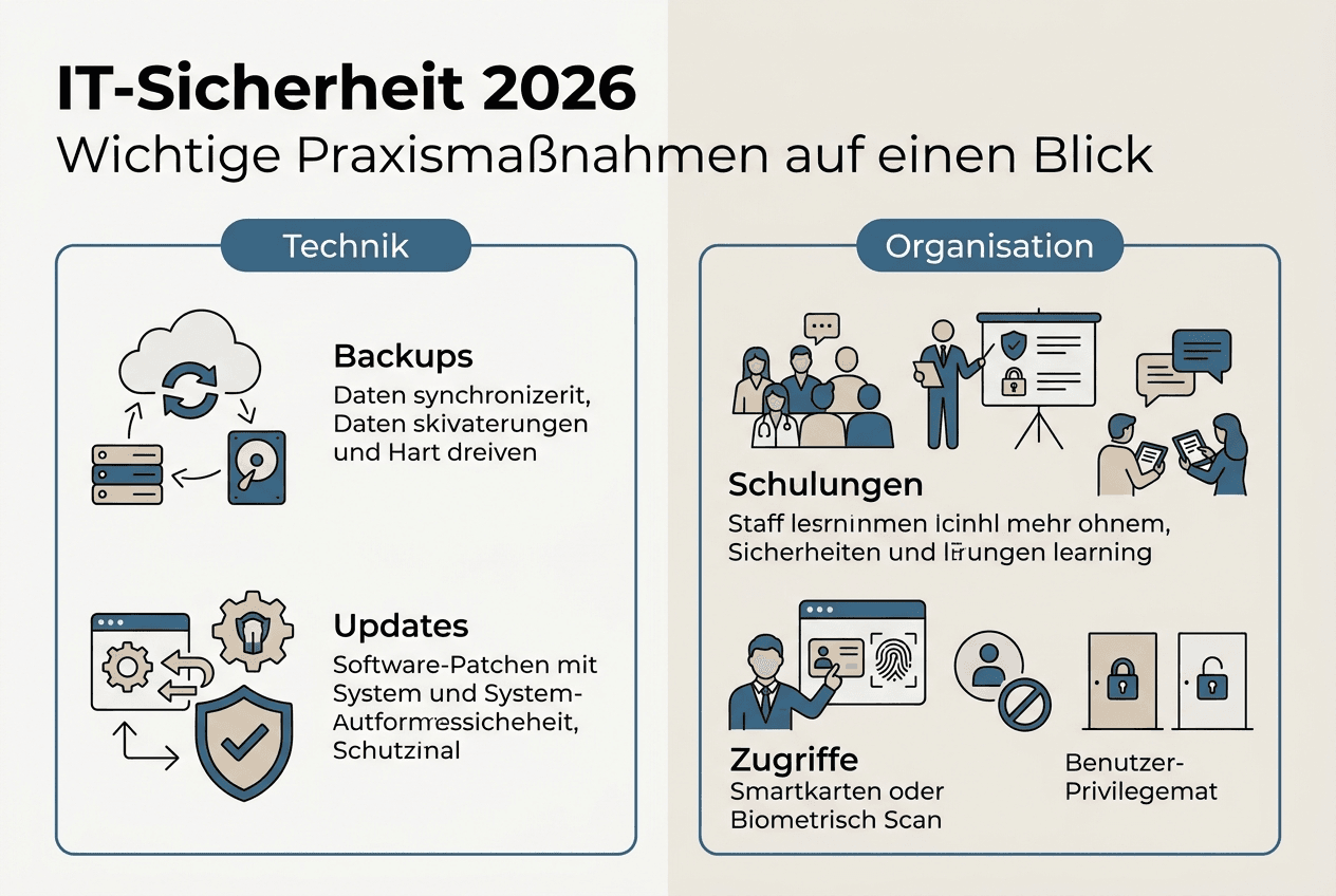 Übersicht: Wichtige IT-Sicherheitstipps für die Arztpraxis