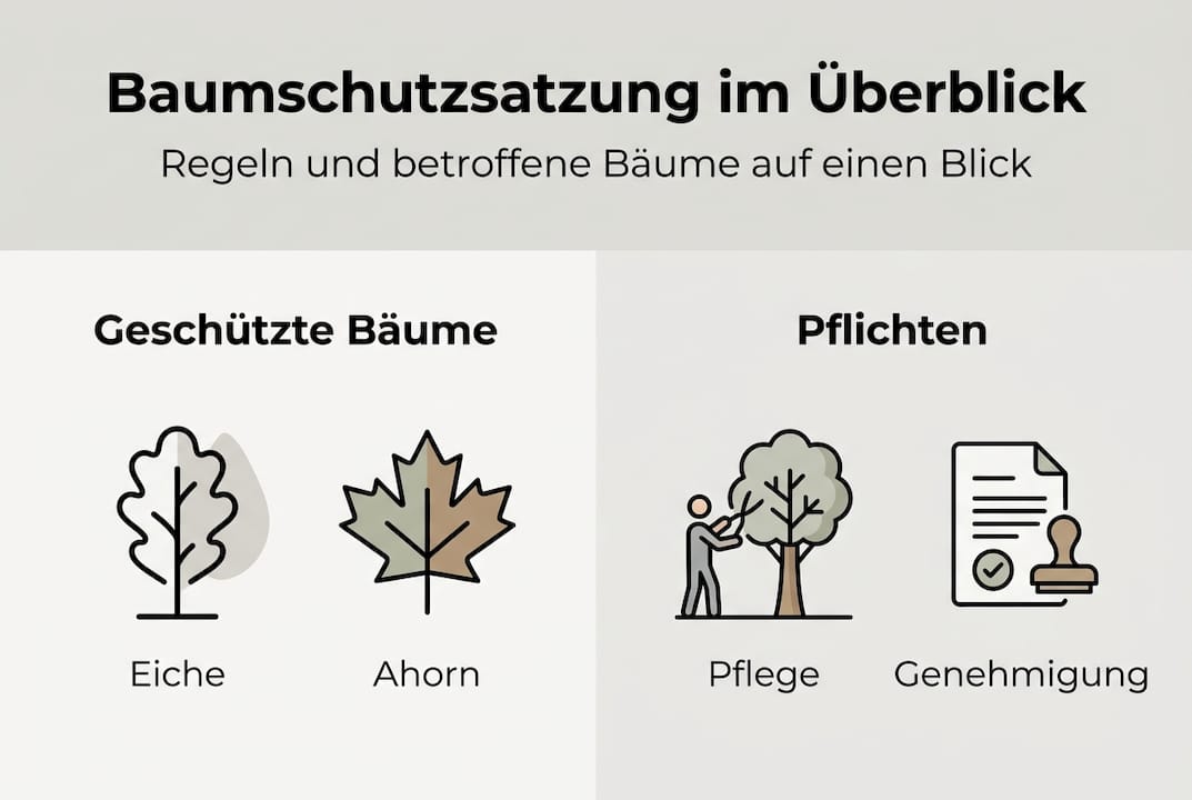 Übersicht zur Baumschutzsatzung: Wichtige Baumarten und Ihre Pflichten auf einen Blick