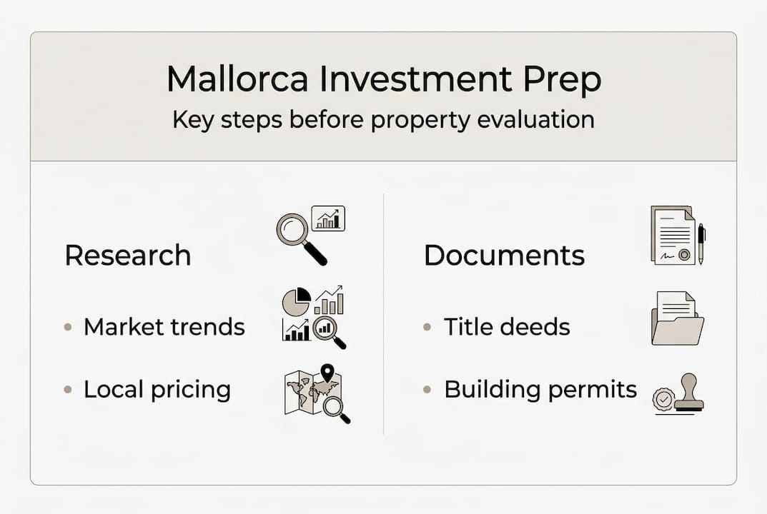 Infographic Mallorca investment prep steps