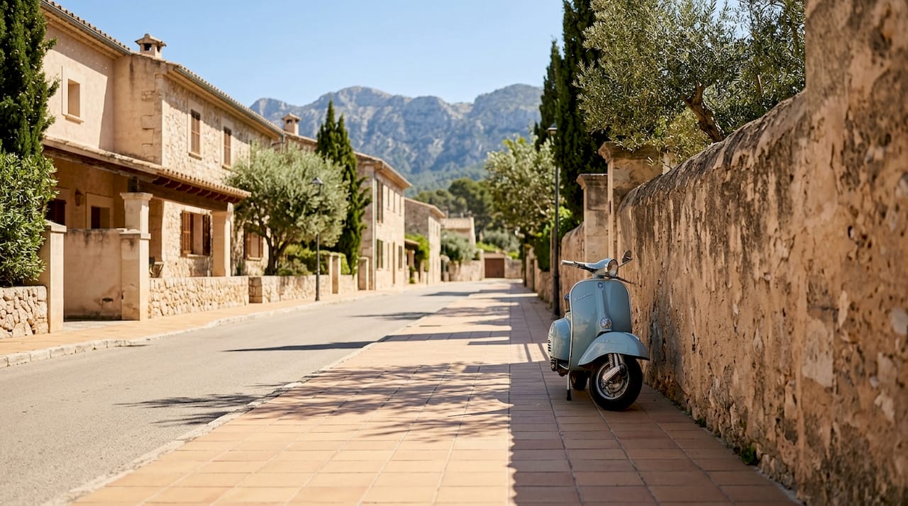 Agent showing Mallorca villas to clients