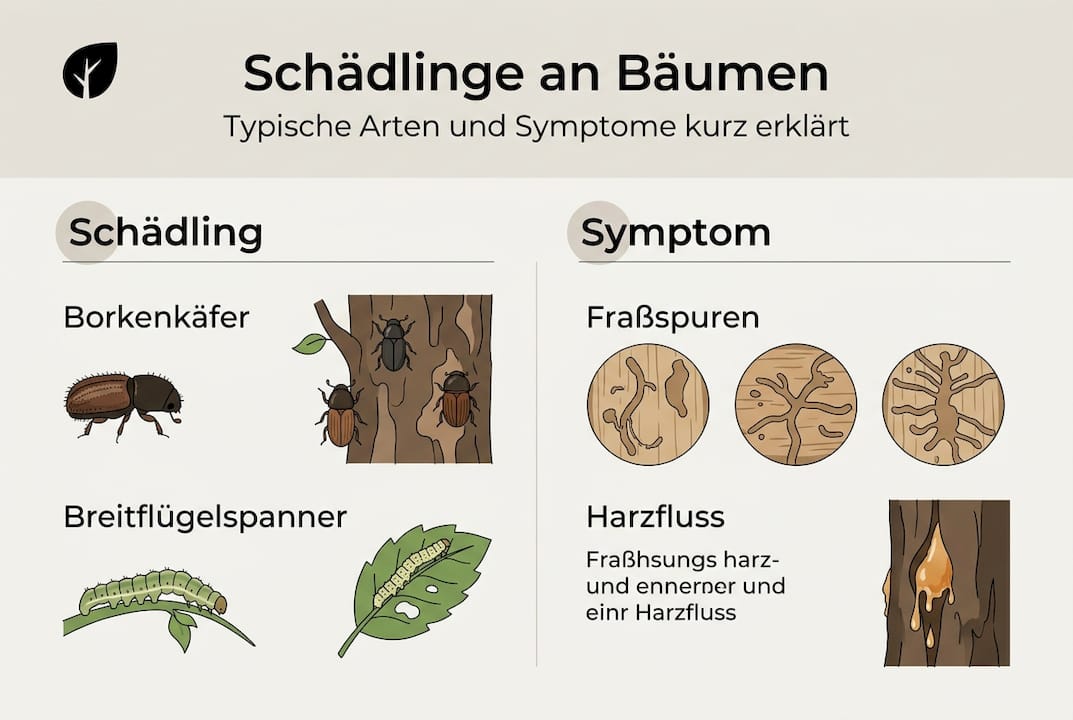 Übersicht: Häufige Baumschädlinge und deren typische Anzeichen