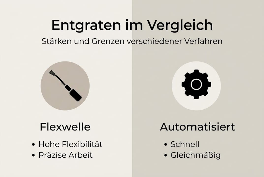 Infografik: Flexwellen und ihre Alternativen im direkten Vergleich