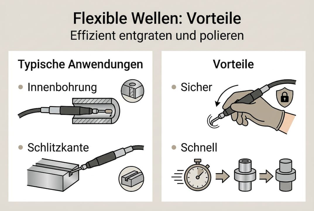Übersicht: Die wichtigsten Vorteile flexibler Wellen auf einen Blick