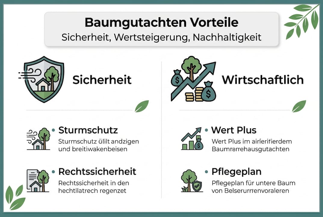 Infografik: Warum ein Baumgutachten sinnvoll ist