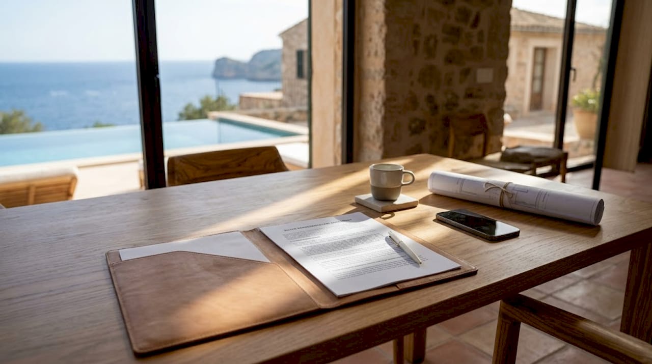 Client signing exclusive buyer agreement with agent