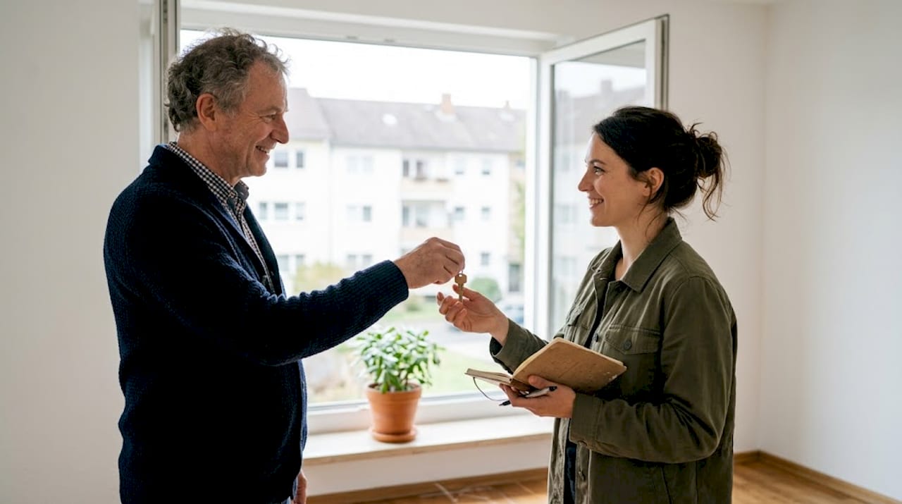 Wohnungsübergabe in bereits geräumten Räumen