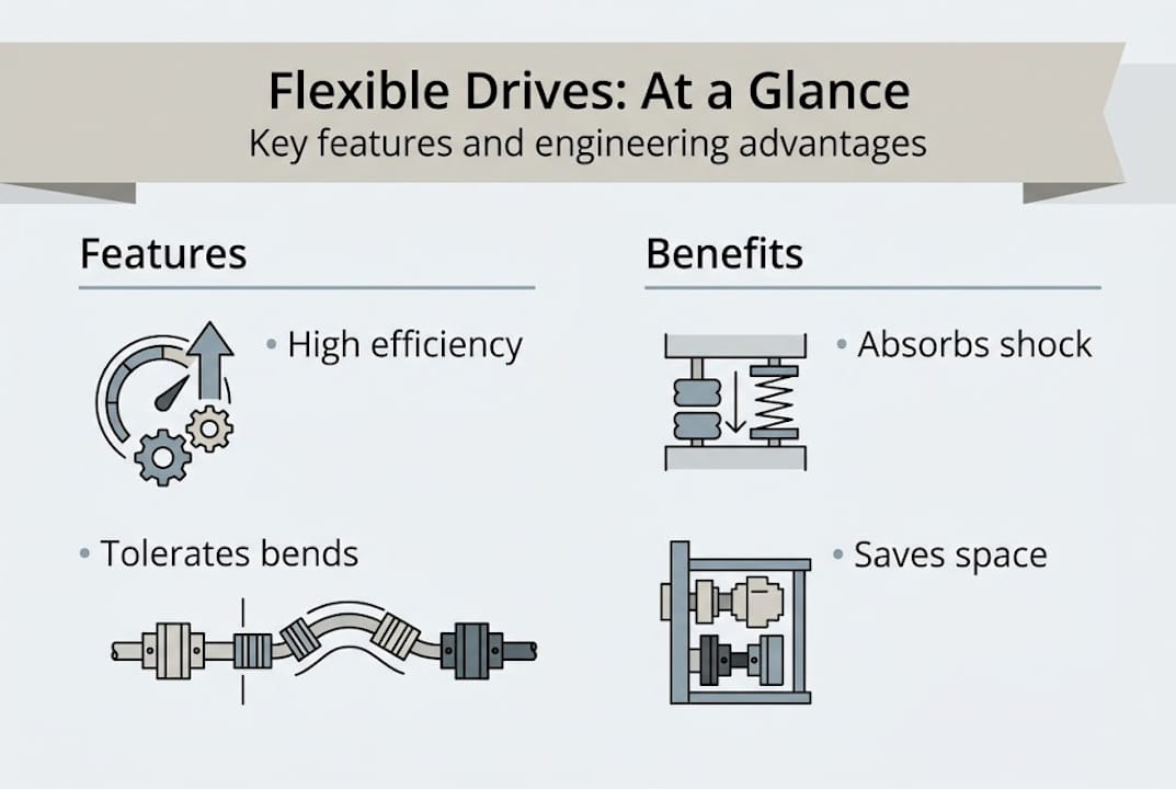 Infographic: flexible drive features and benefits