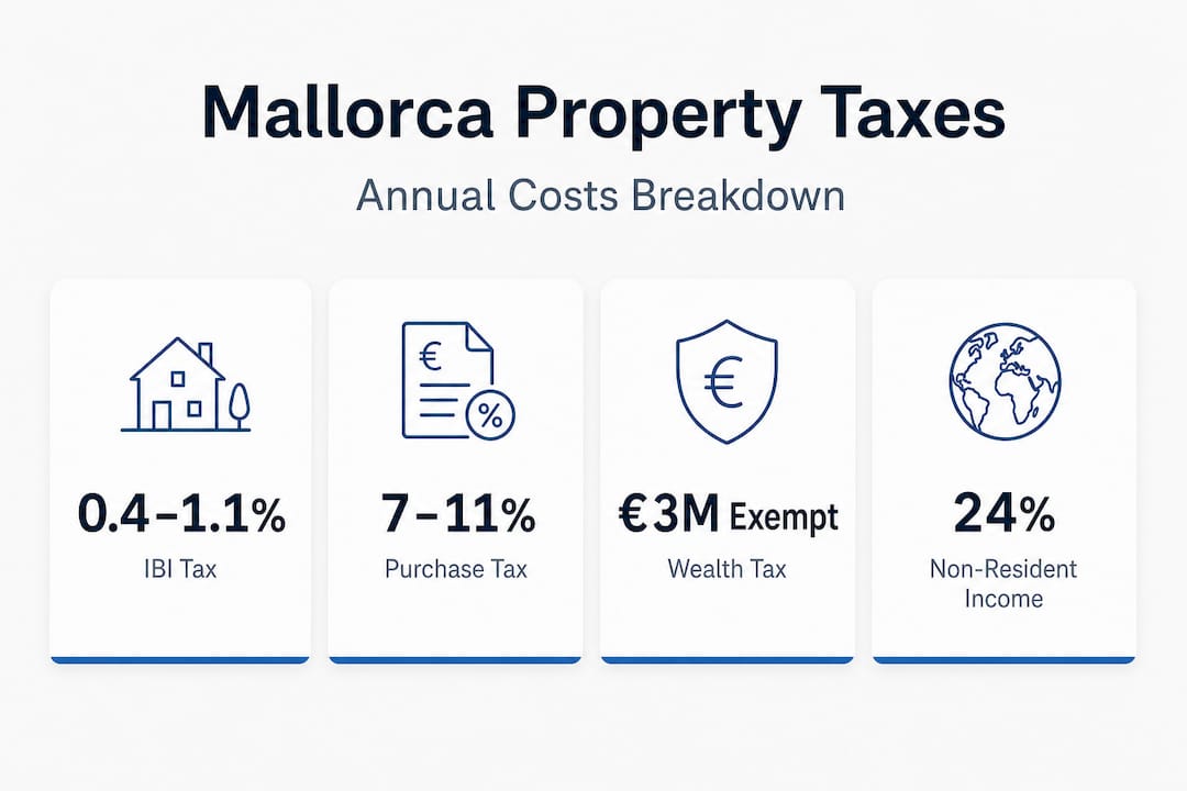 Mallorca property taxes visual breakdown