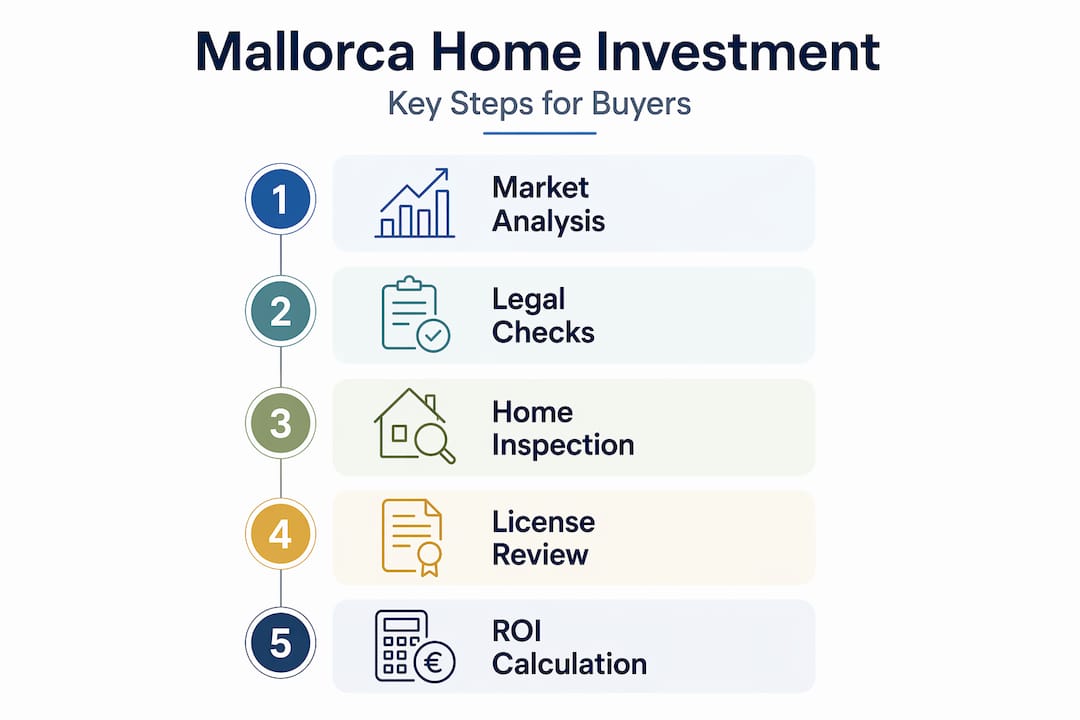 Infographic Mallorca home investment step-by-step