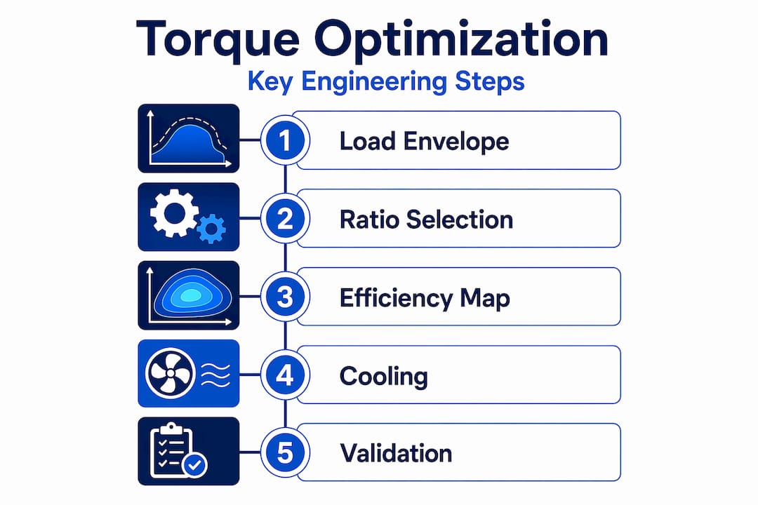 Torque optimization step-by-step infographic
