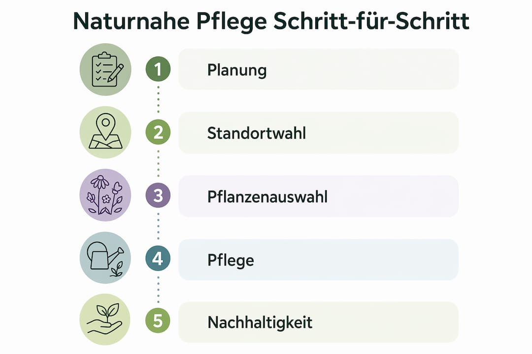 Übersicht: Grundsätze für eine naturnahe Gartenpflege