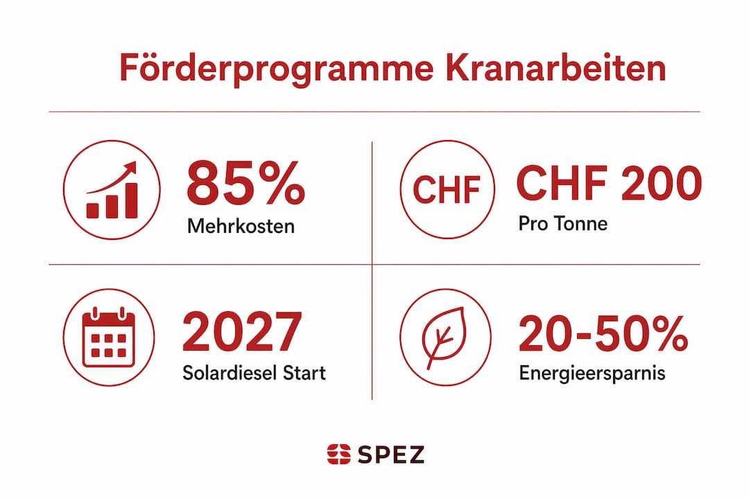 Übersichtsgrafik zu Fördermöglichkeiten und aktuellen Umweltdaten