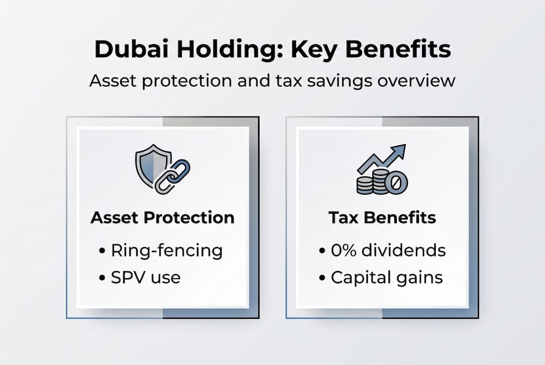 Infographic Dubai holding asset protection tax