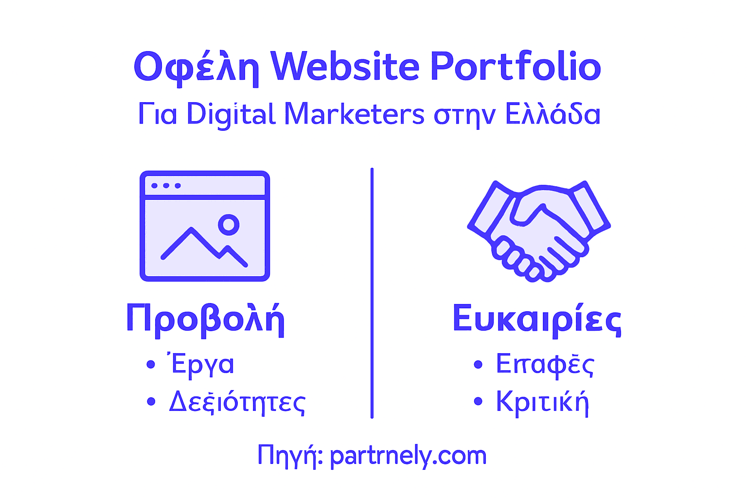 Infographic: Τα βασικά οφέλη ενός επαγγελματικού portfolio ιστοσελίδων για την ελληνική αγορά