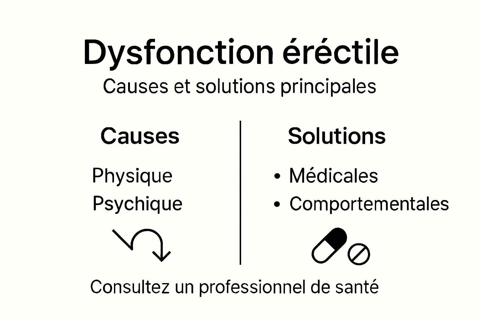 Notion de dysfonction érectile : impact et solutions 2 Infographie : comprendre les causes de la dysfonction érectile et les solutions pour y remédier