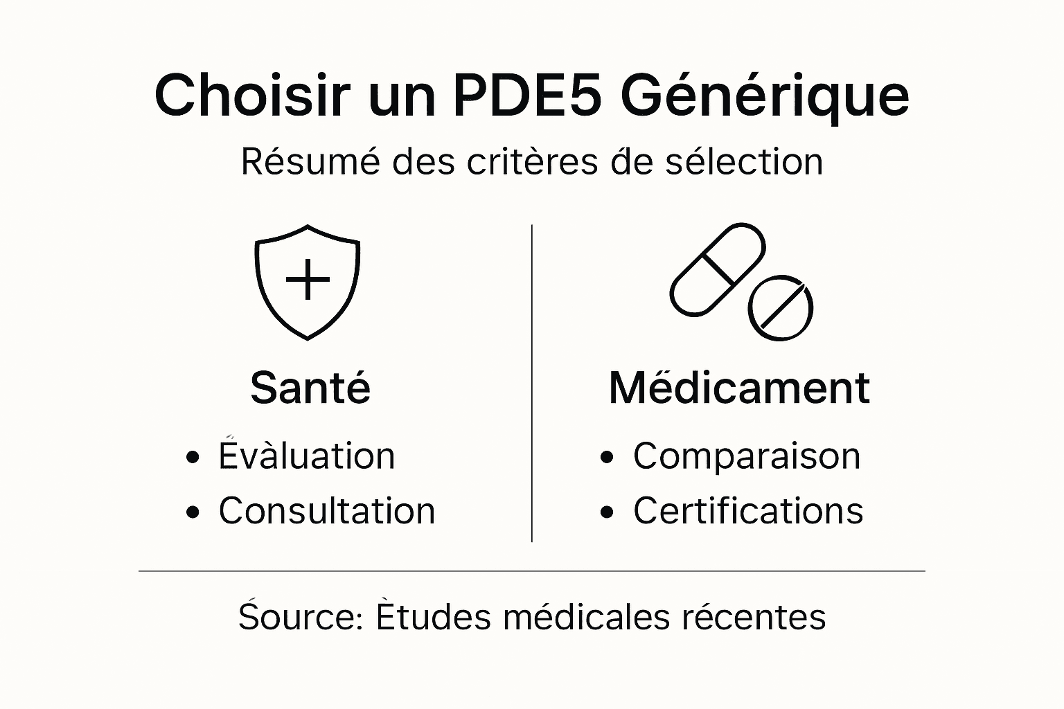 Comment choisir un pde5 générique adapté à vos besoins 2 Infographie : comment choisir un générique d’inhibiteur de la pde5 – les critères à connaître