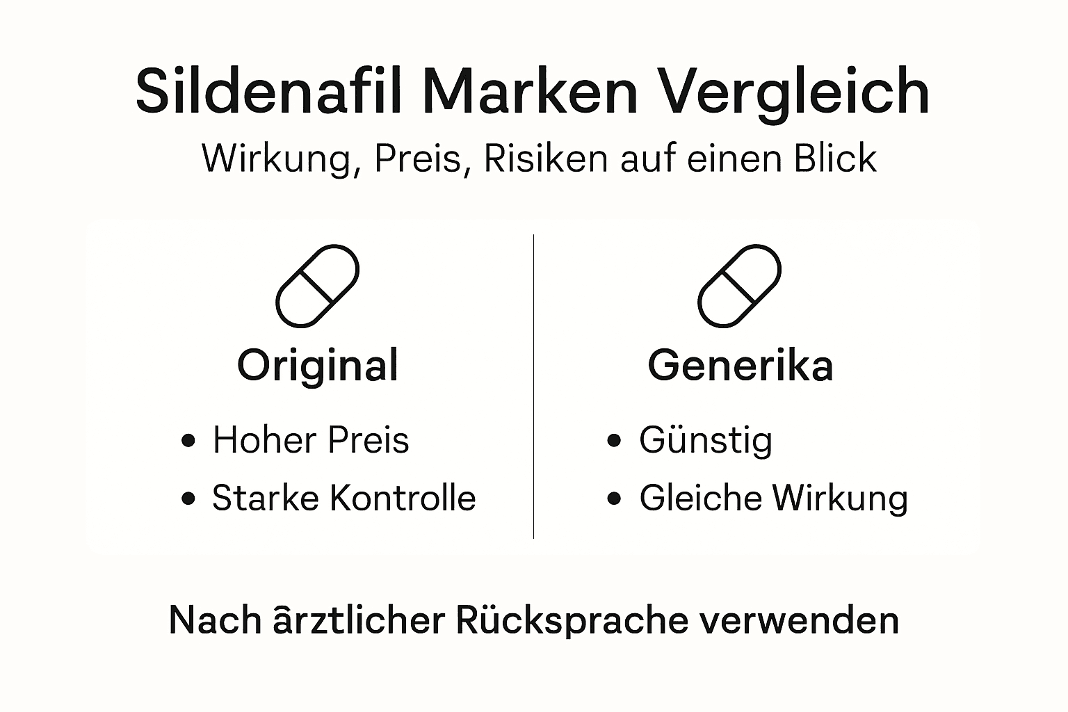Unterschiede sildenafil marken: wirkung, preis, risiken 2 Übersicht: sildenafil – marken im vergleich zu wirkung, preis und möglichen nebenwirkungen