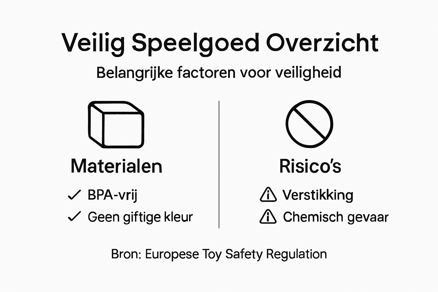 Infographic: een handig overzicht van veilig speelgoed