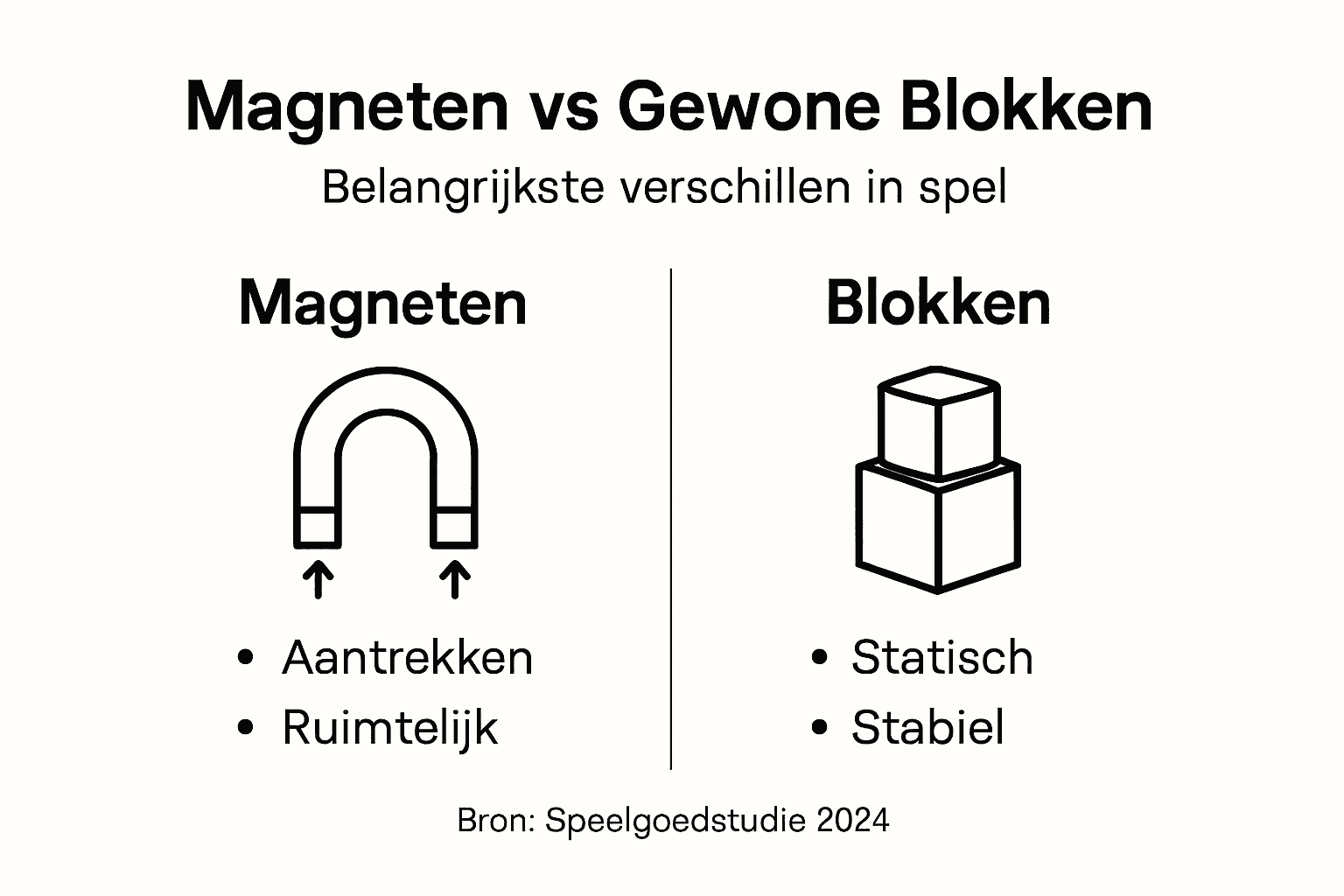 Infographic: What are the differences between toy blocks and magnetic toys?