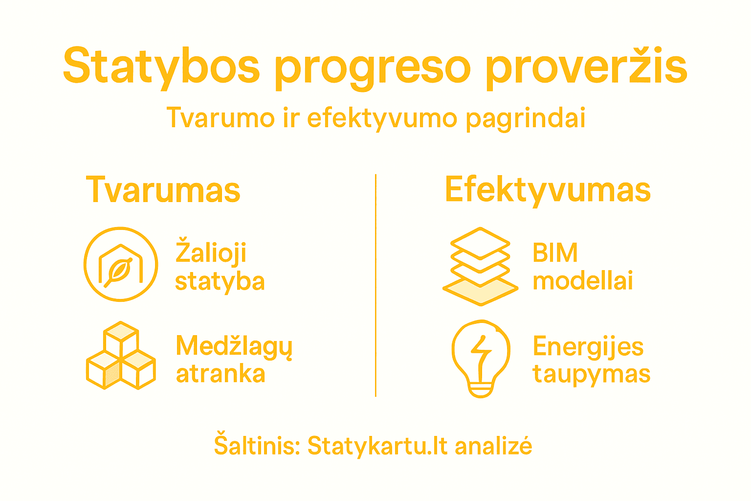 Vizualinis gidas apie atsakingą ir pažangią statybą