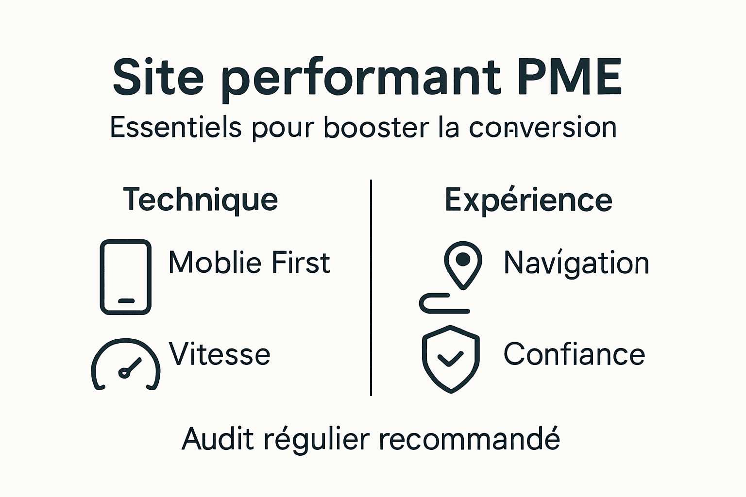 Infographie : les clés d’un site web efficace pour les PME