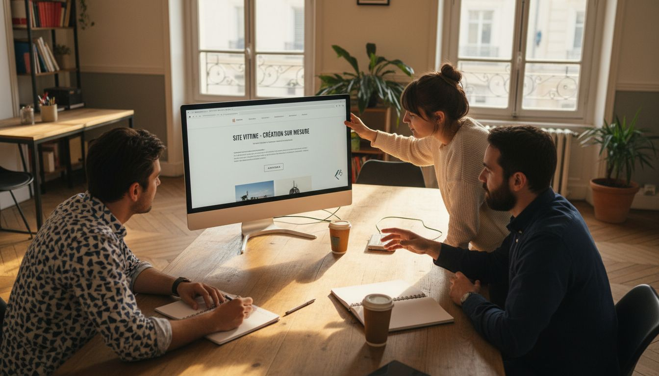 Notre équipe accompagne les PME dans la création de sites vitrines pour leur bureau.