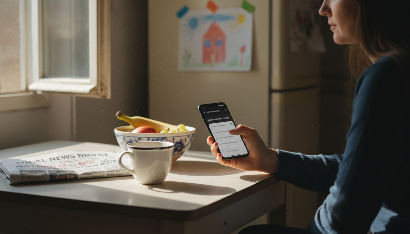 Woman updating betting app security settings