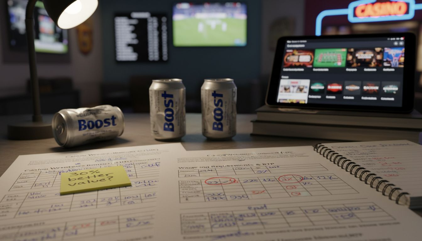 Spreadsheets compare casino bonus wagering