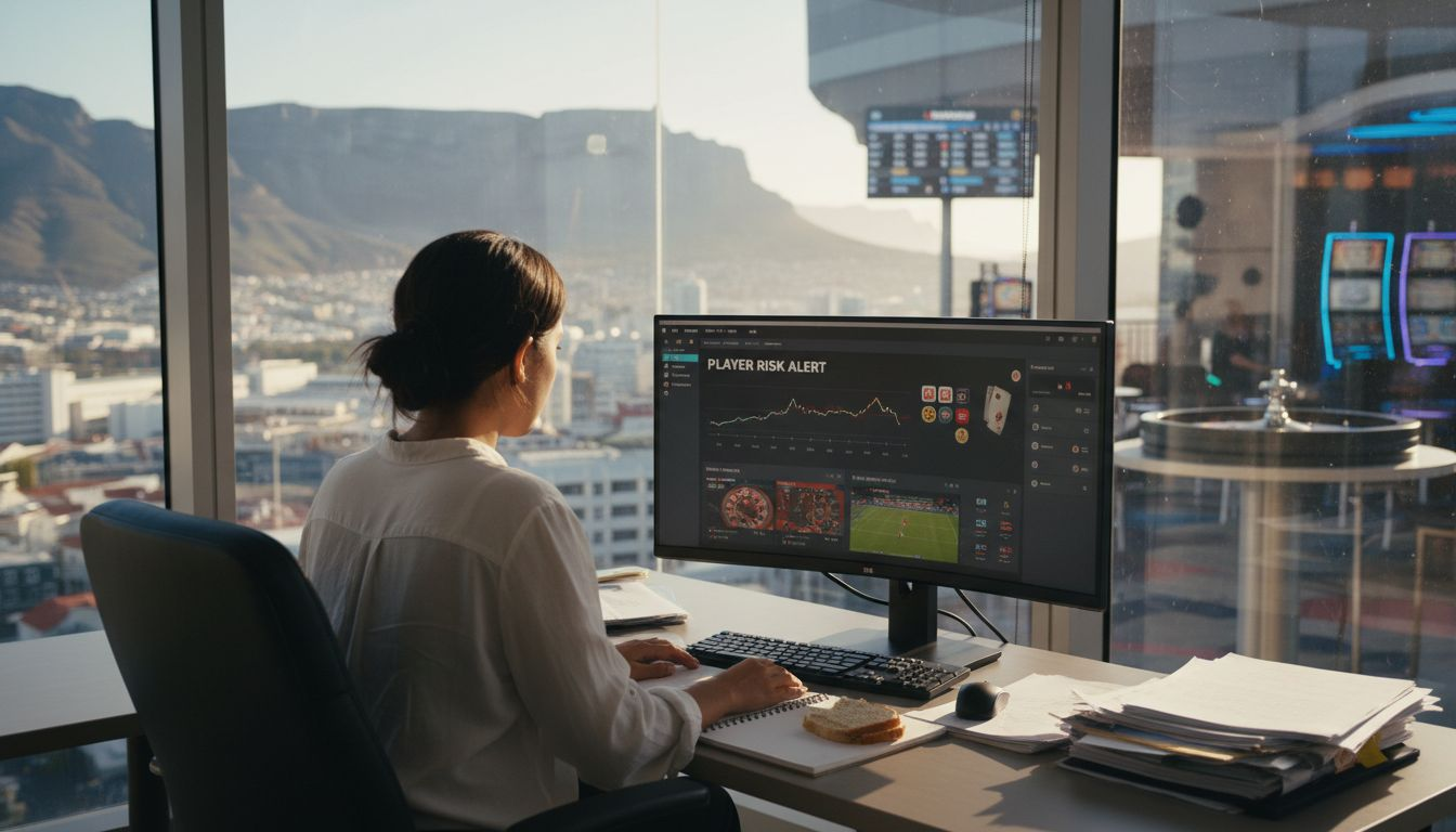 Player monitoring dashboard shown in office