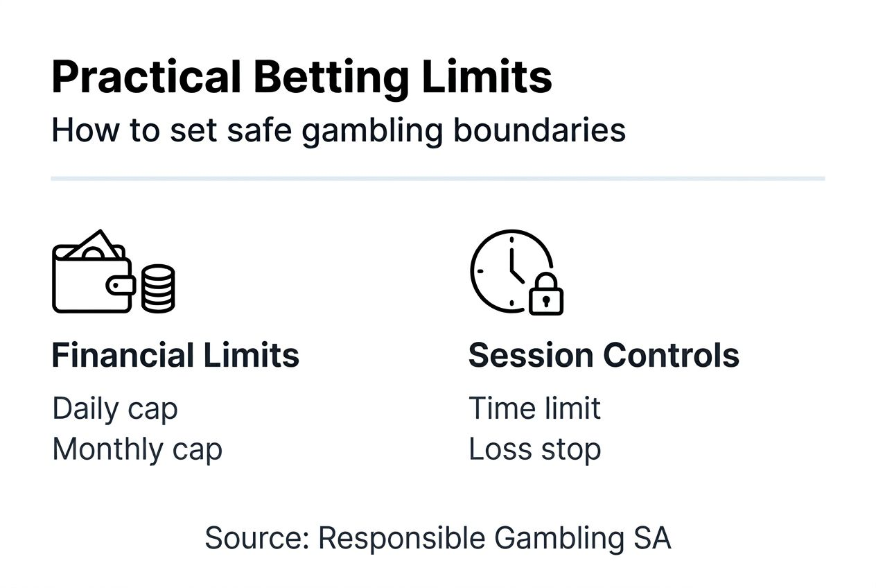 Infographic showing practical betting limits
