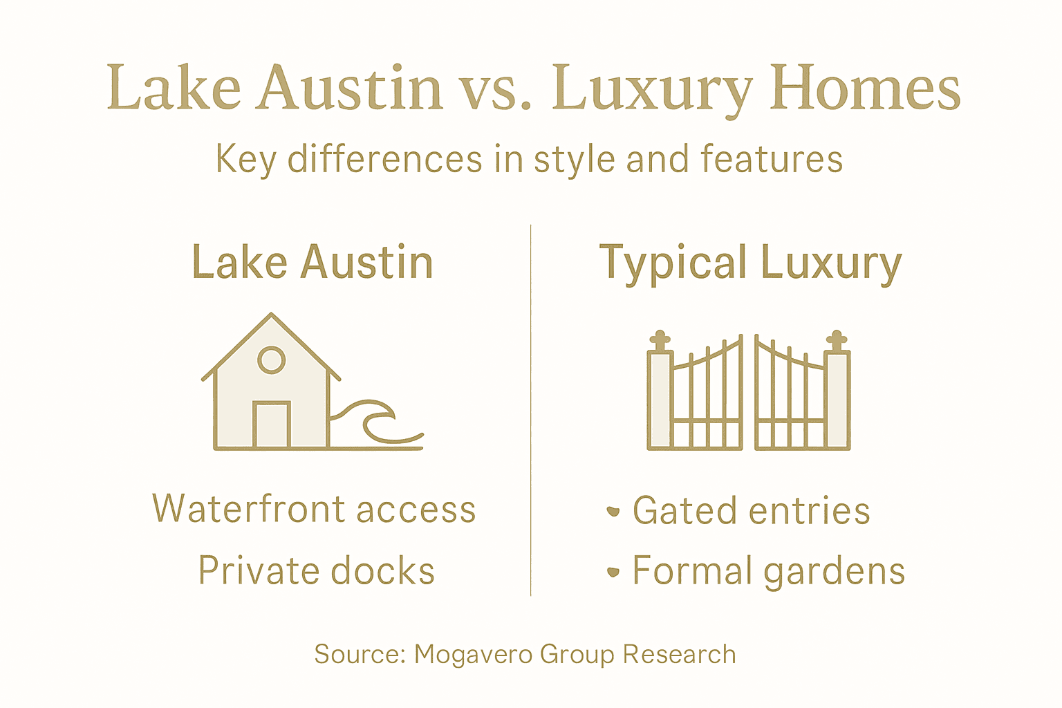 Infographic comparing home styles and features