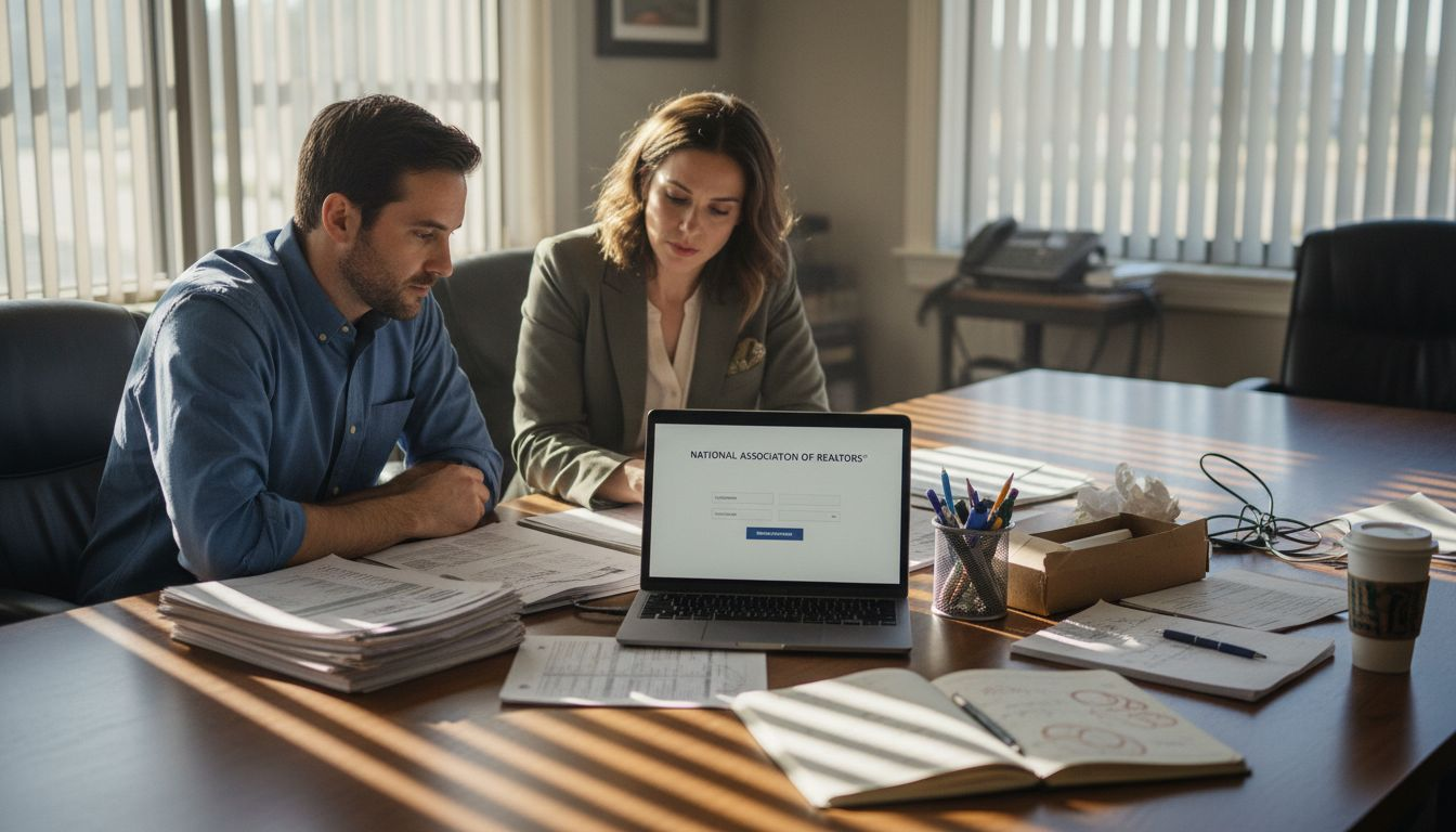 Realtors reviewing MLS data accuracy