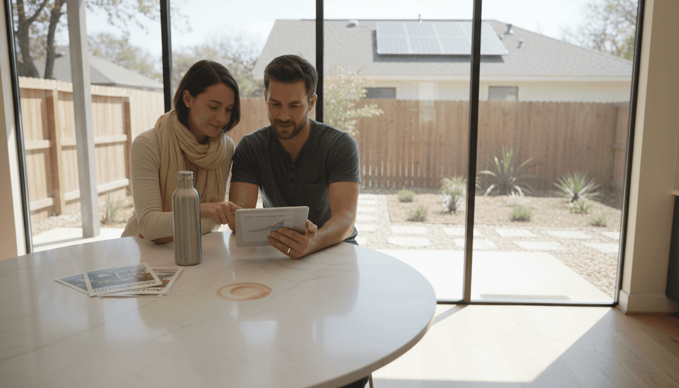 Couple compares energy bills in Austin home