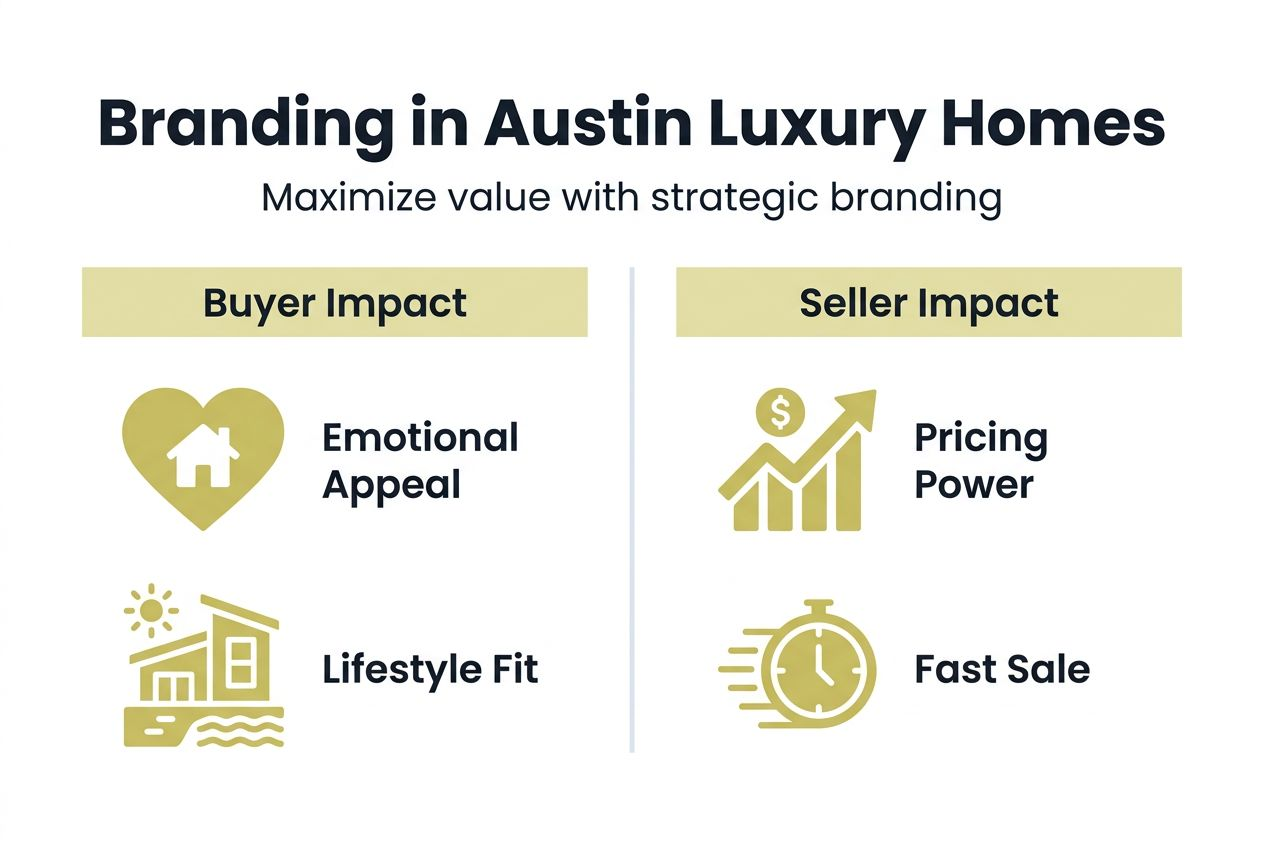 Infographic shows branding effects for luxury homes