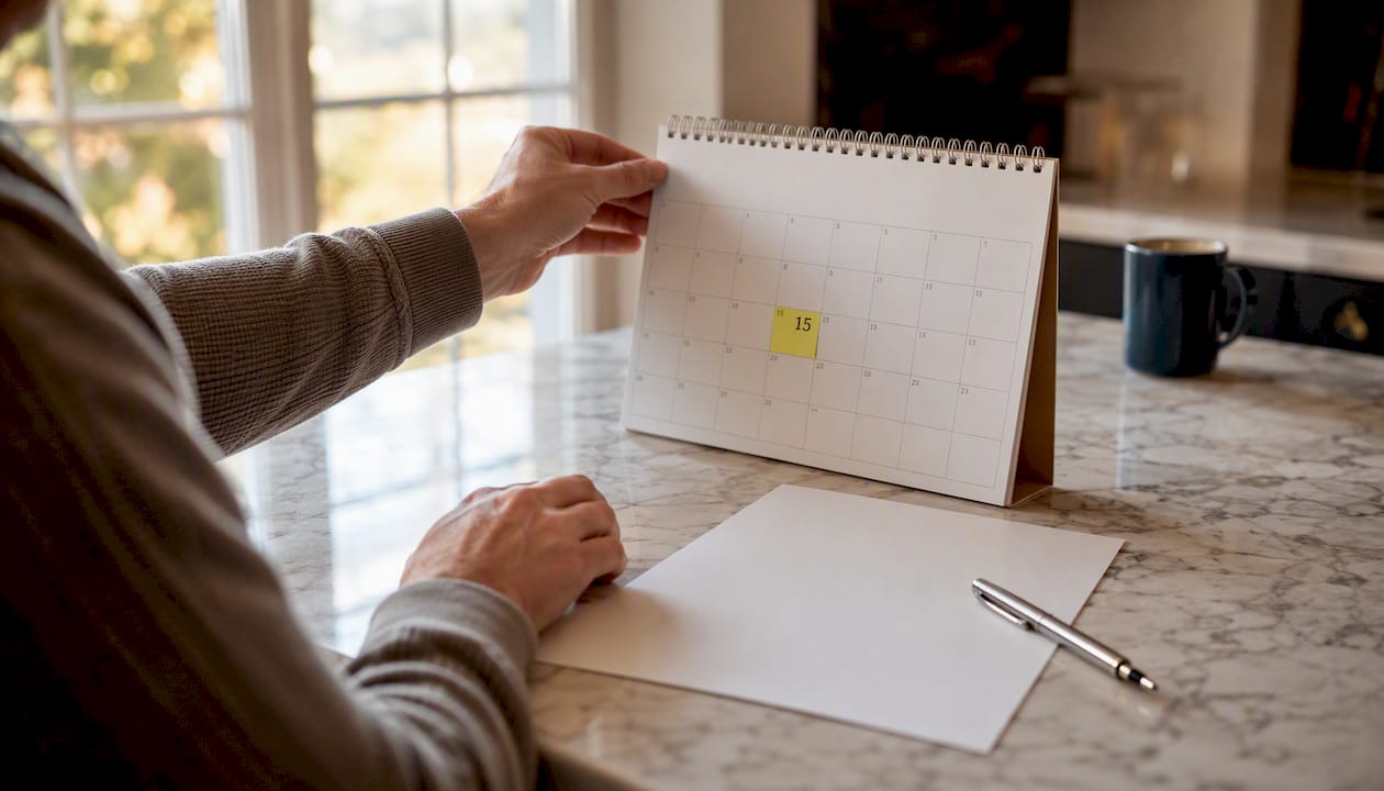 Tax protest form and calendar marking deadline