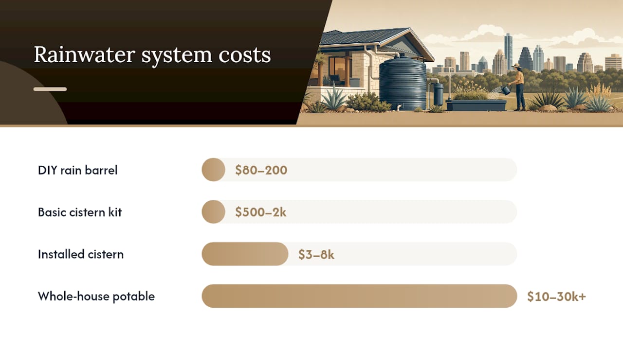 What Does a Rainwater Collection System Cost in Austin? — overview diagram