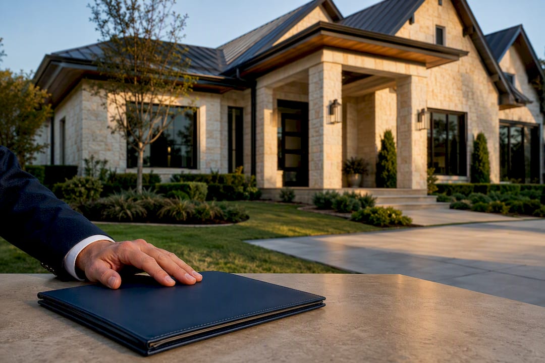 Austin luxury home during property review