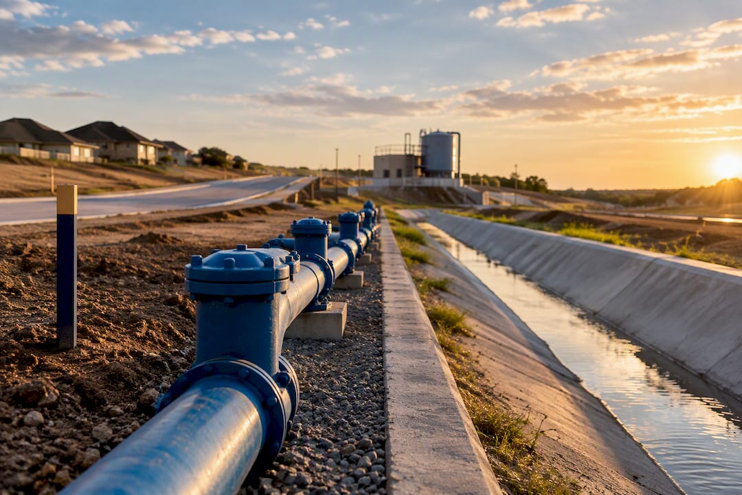 Austin-area subdivision utility infrastructure