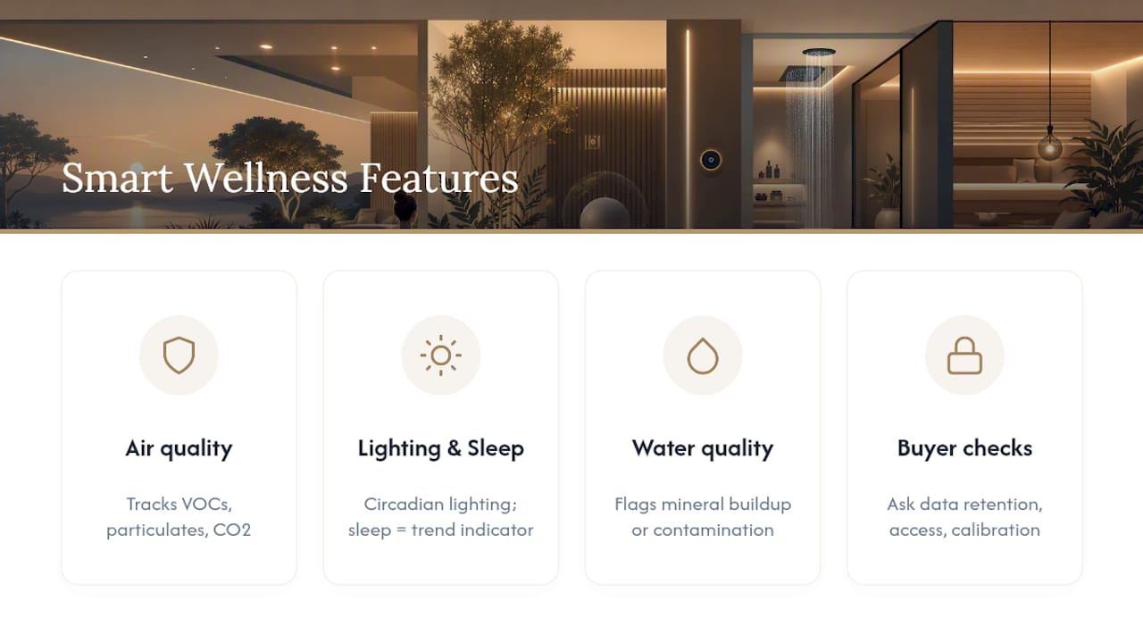 Smart Health Monitoring and Wellness Features — overview diagram