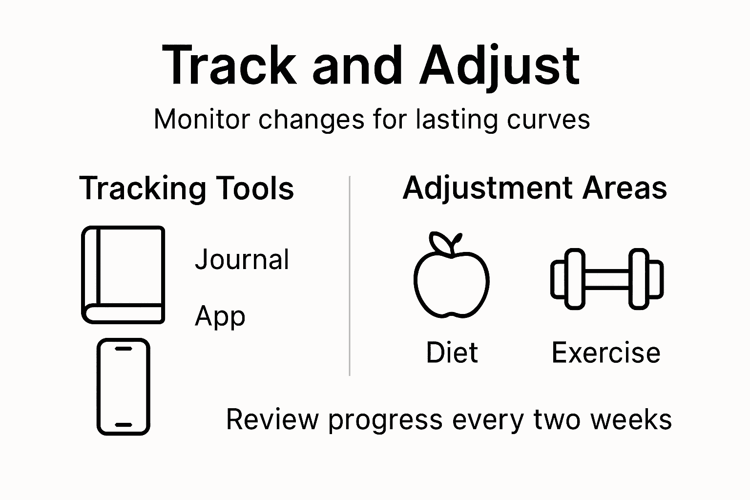 Infographic about tracking and adjusting routines