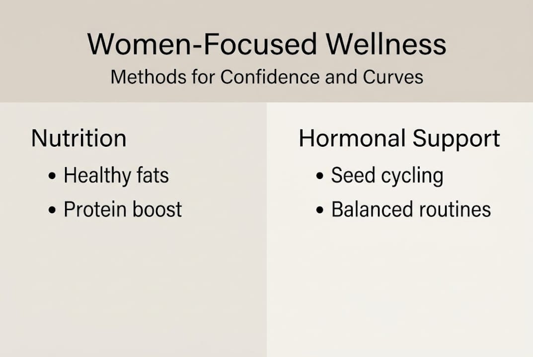 Infographic on nutrition and hormonal wellness