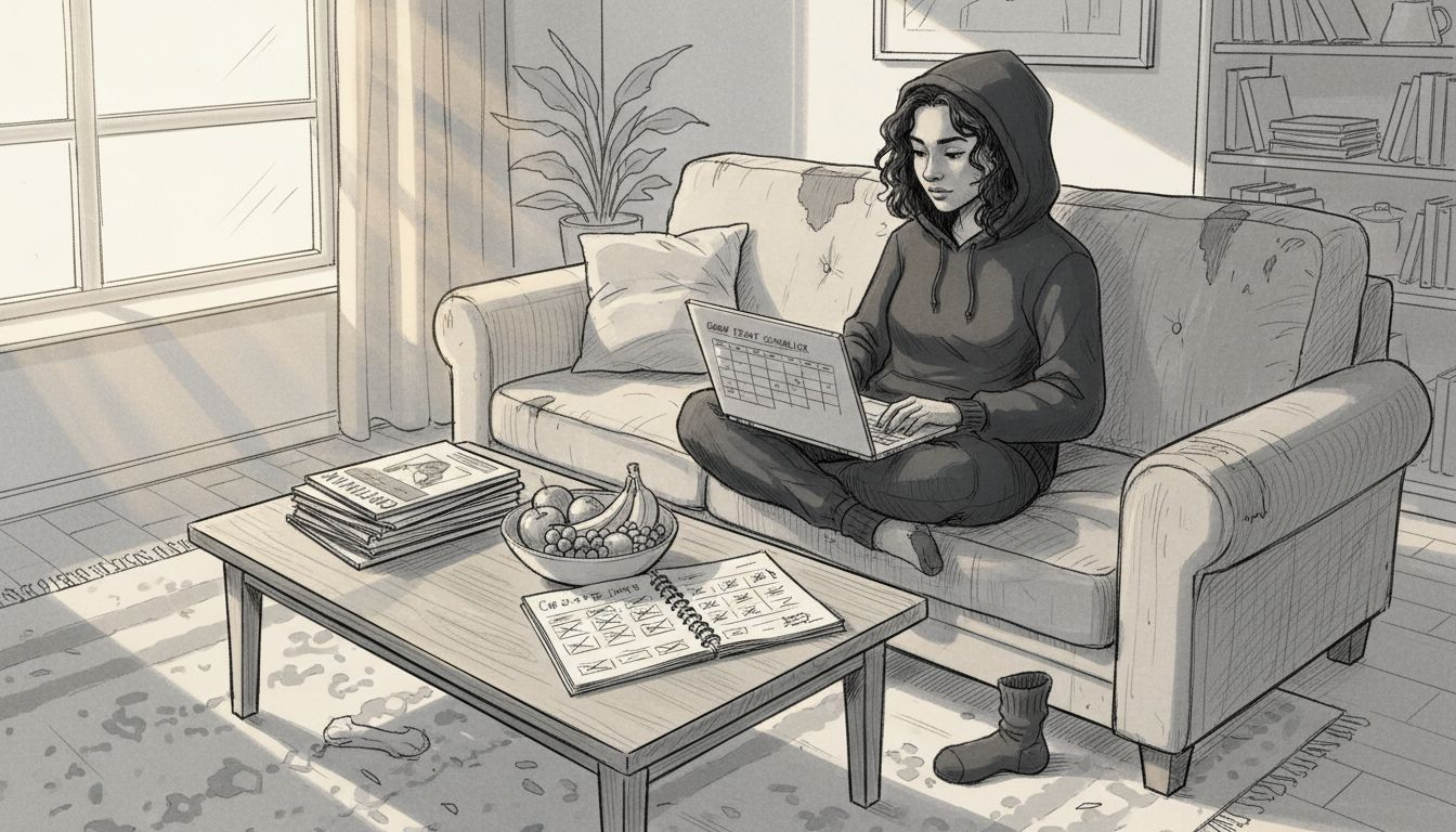 Person scheduling group event at home