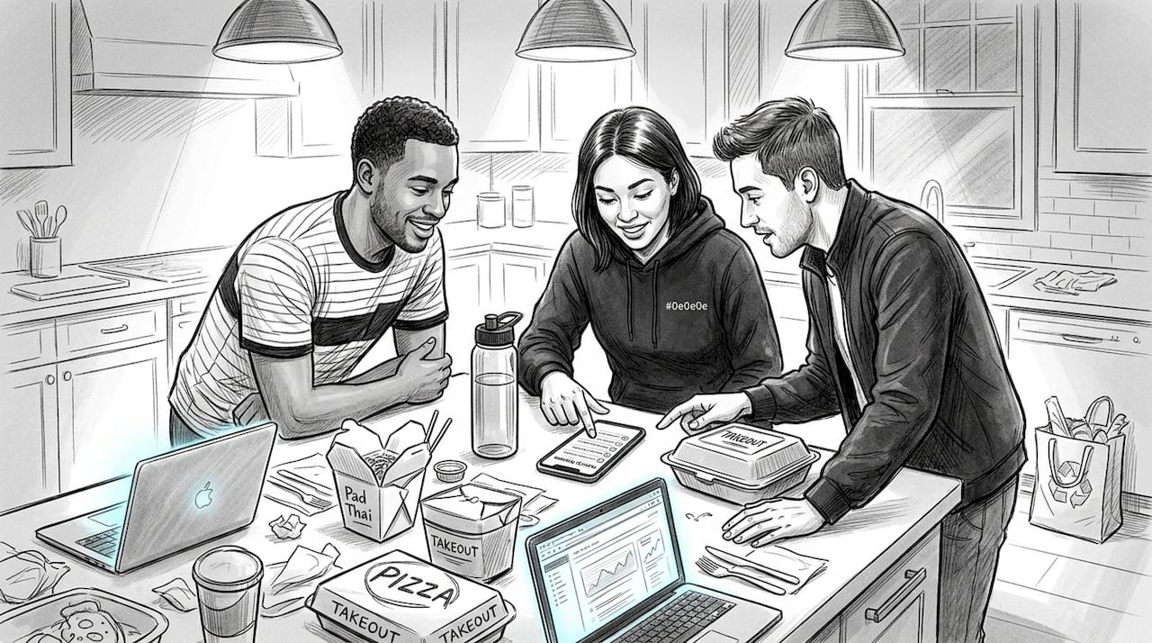 Friends voting on group activity poll