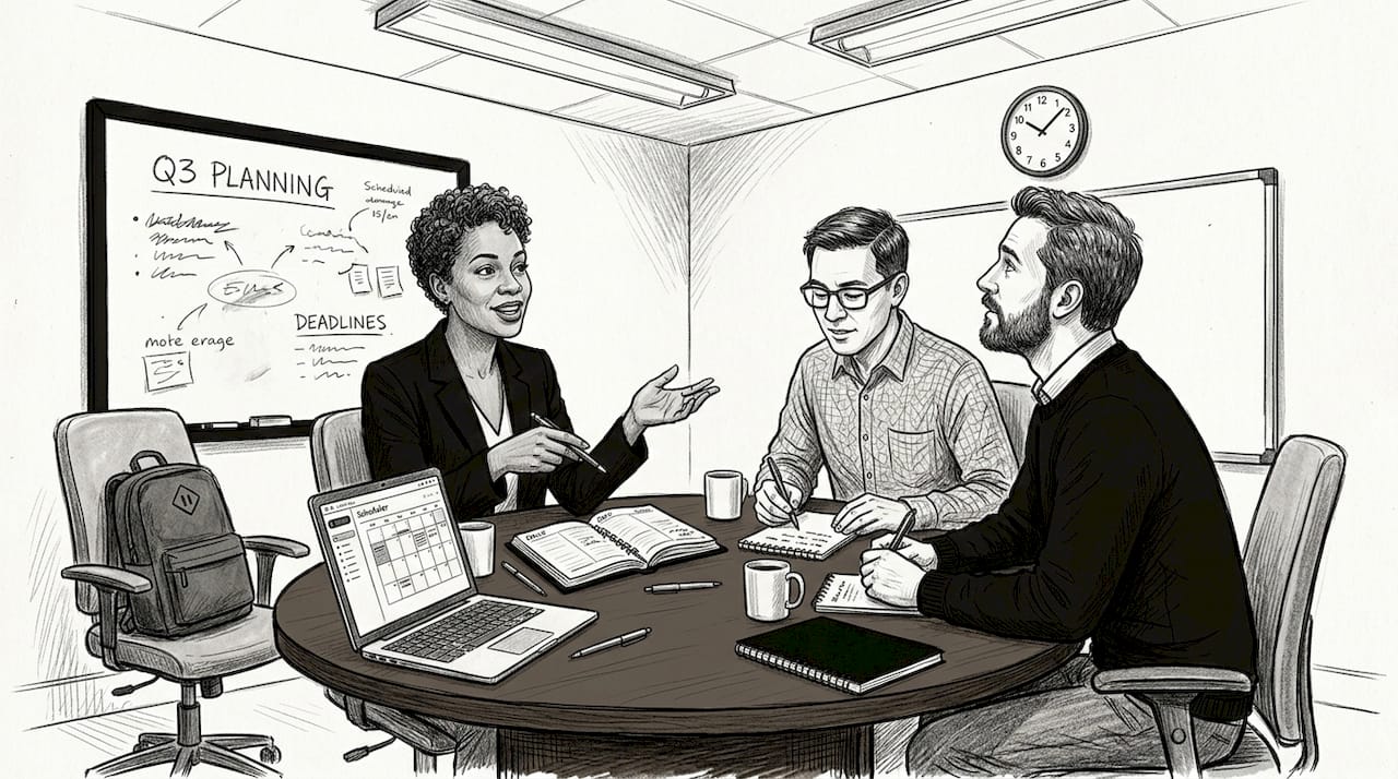 Small group organizing with assigned roles